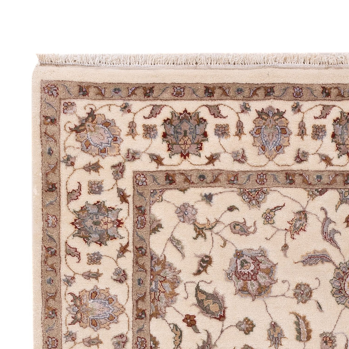 Indo Täbriz Teppich 120x185cm - Orientteppich - creme