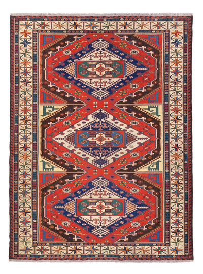 Kelim Afghan Teppich 204x272cm - rost