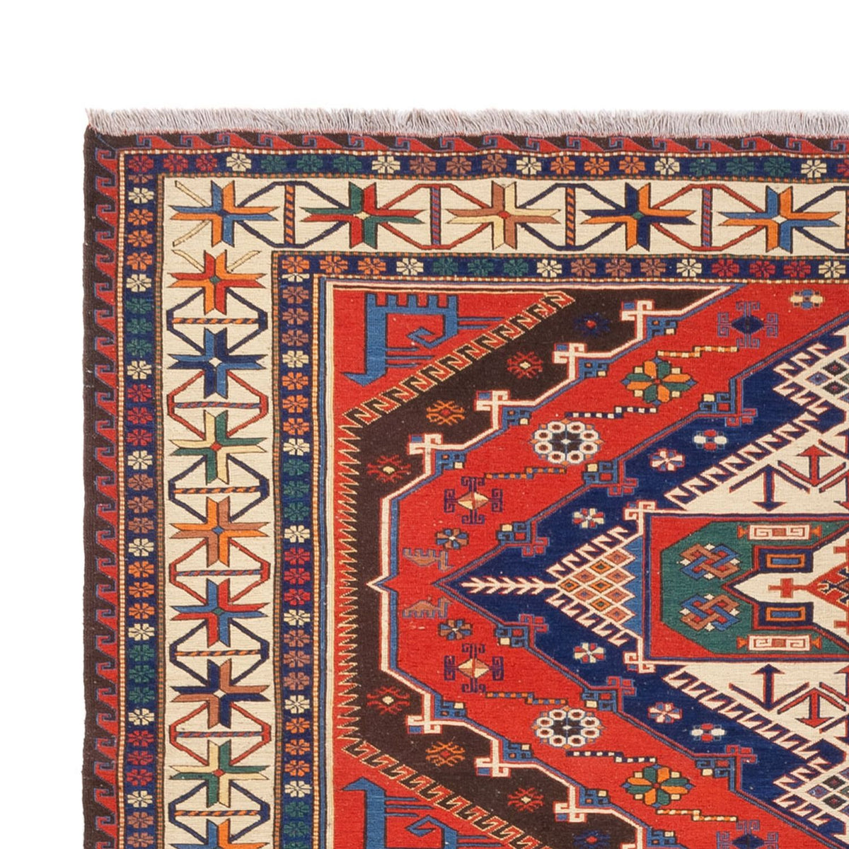 Kelim Afghan Teppich 204x272cm - rost