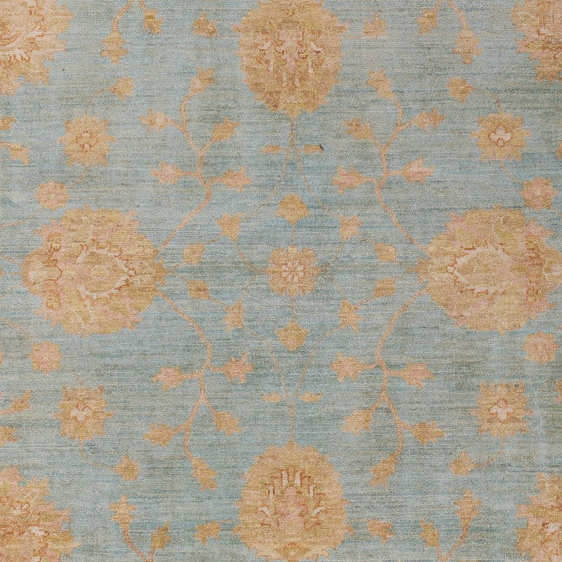 Ziegler Teppich 200x297cm - Orientteppich - hellblau