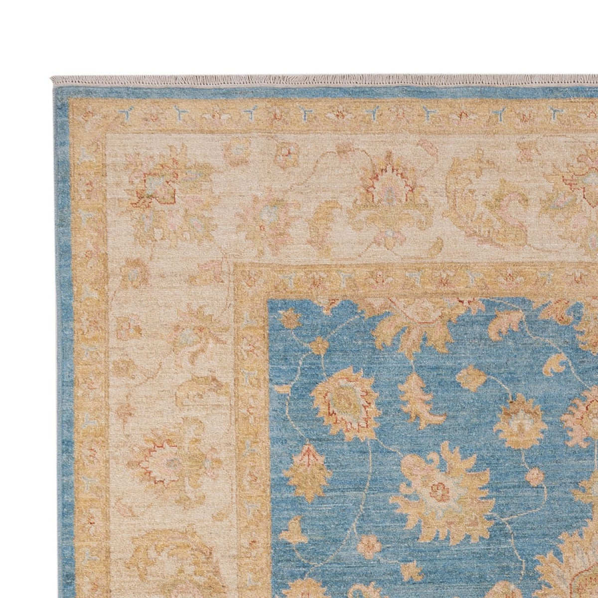 Ziegler Teppich 202x301cm - Orientteppich - hellblau