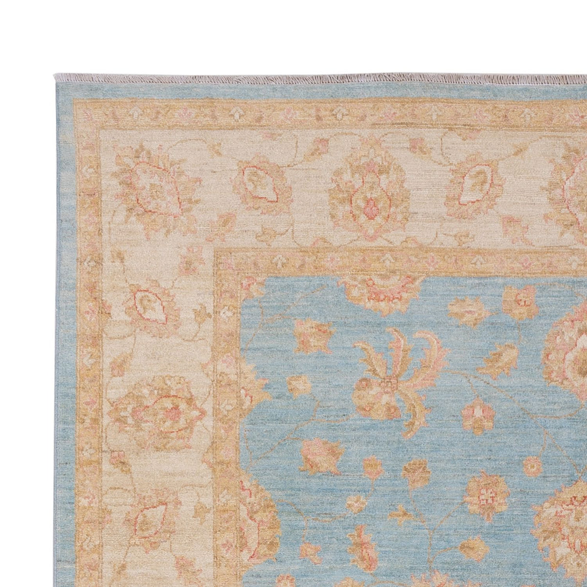 Ziegler Teppich - 206 x 298 cm - hellblau