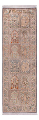 Kaschmir Seide Teppich 80x243cm - Orientteppich - beige