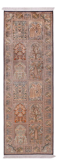 Kaschmir Seide Teppich 79x237cm - Orientteppich - beige – product image