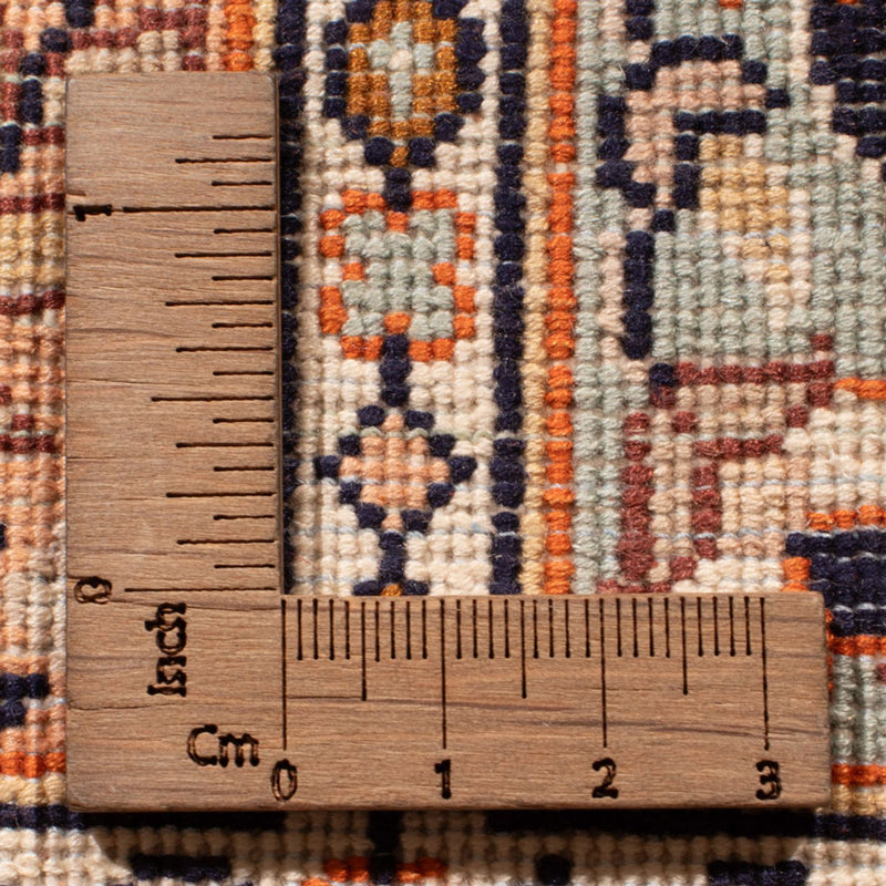 Kaschmir Seide Teppich 81x305cm - Orientteppich - beige