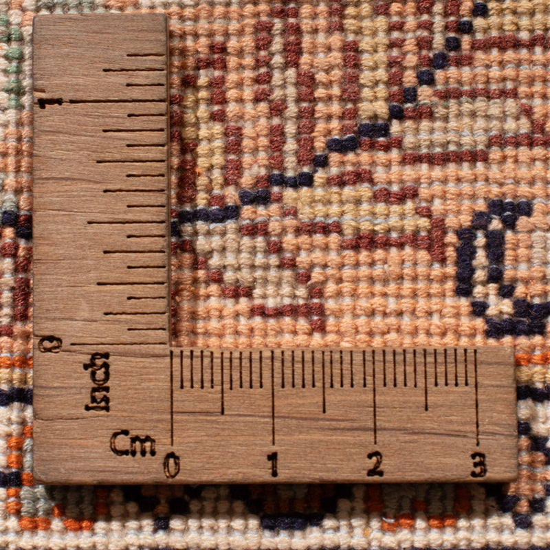Kaschmir Seide Teppich 81x307cm - Orientteppich - beige