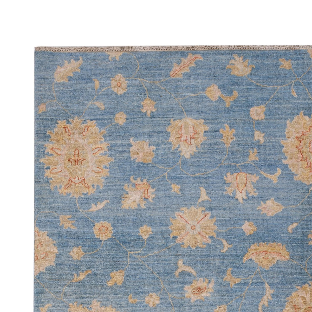 Ziegler Modern Teppich 206x300cm - Orientteppich - blau
