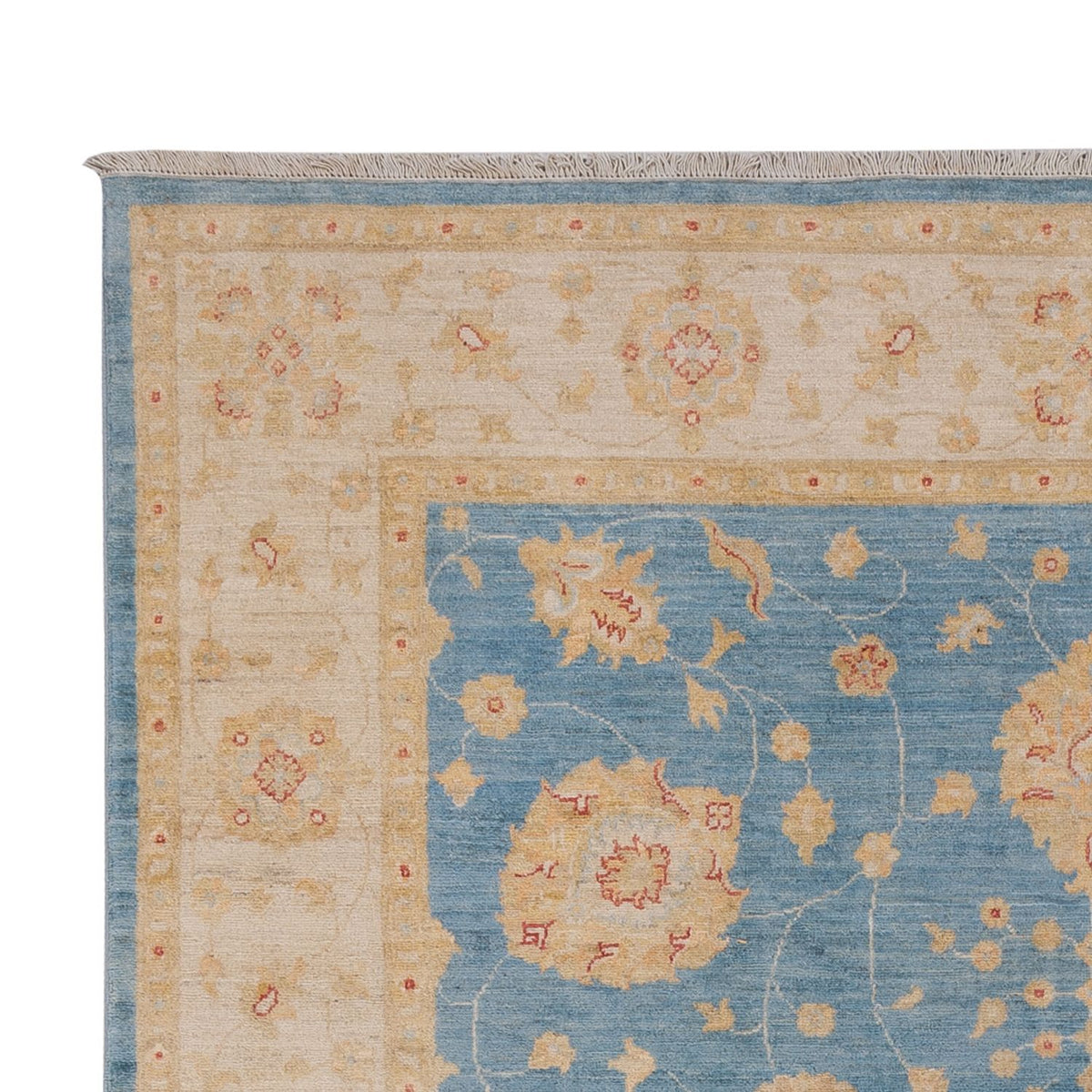 Ziegler Teppich 202x296cm - Orientteppich - blau