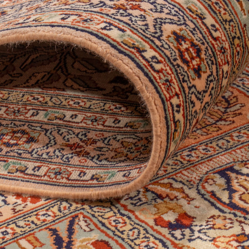 Kaschmir Seide Teppich 81x303cm - Orientteppich - dunkelbeige