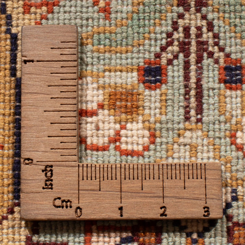 Kaschmir Seide Teppich 78x296cm - Orientteppich - dunkelbeige
