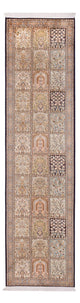 Läufer Seiden - Kaschmir Seide - 77 x 304 cm - mehrfarbig
