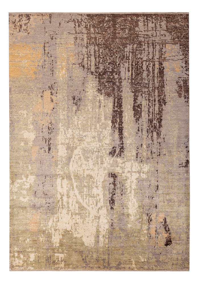 Designer Teppich - 209 x 300 cm - silber