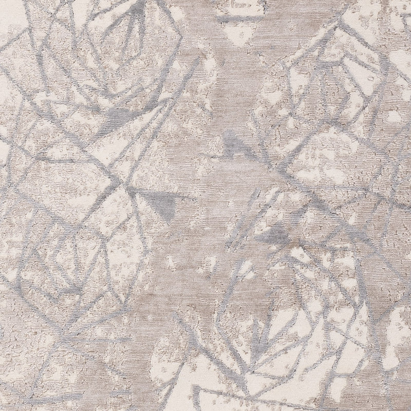 Designer Teppich 204x304cm - silber