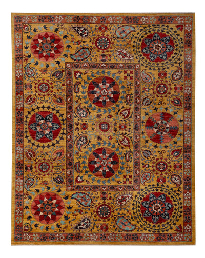 Ariana Teppich 208x271cm - Orientteppich - gold