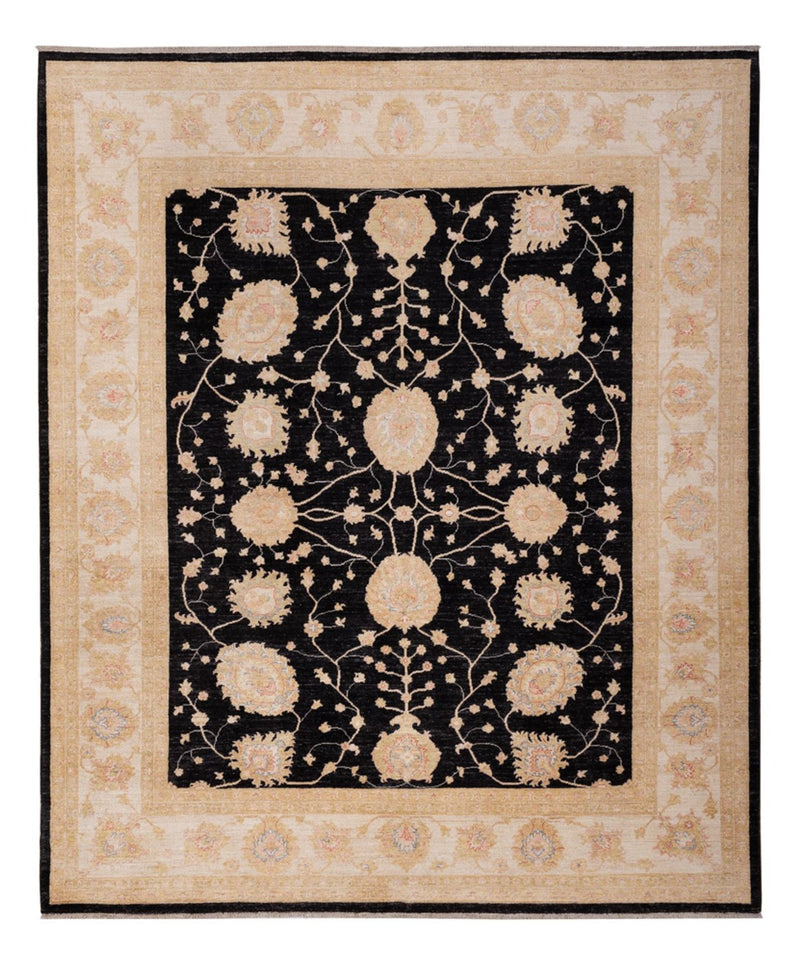 Ziegler Teppich 252x300cm - Orientteppich - schwarz