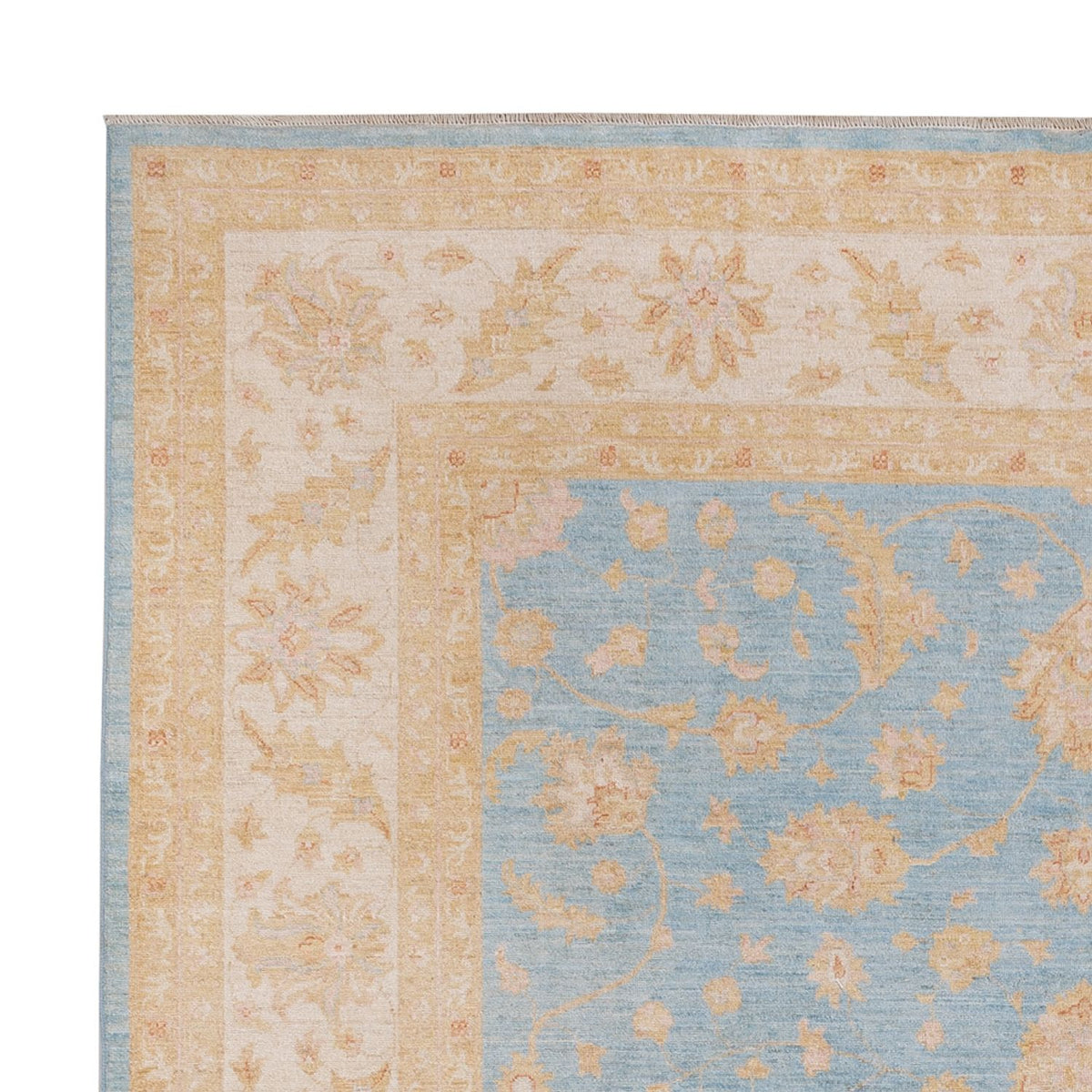 Ziegler Teppich 258x302cm - Orientteppich - hellblau