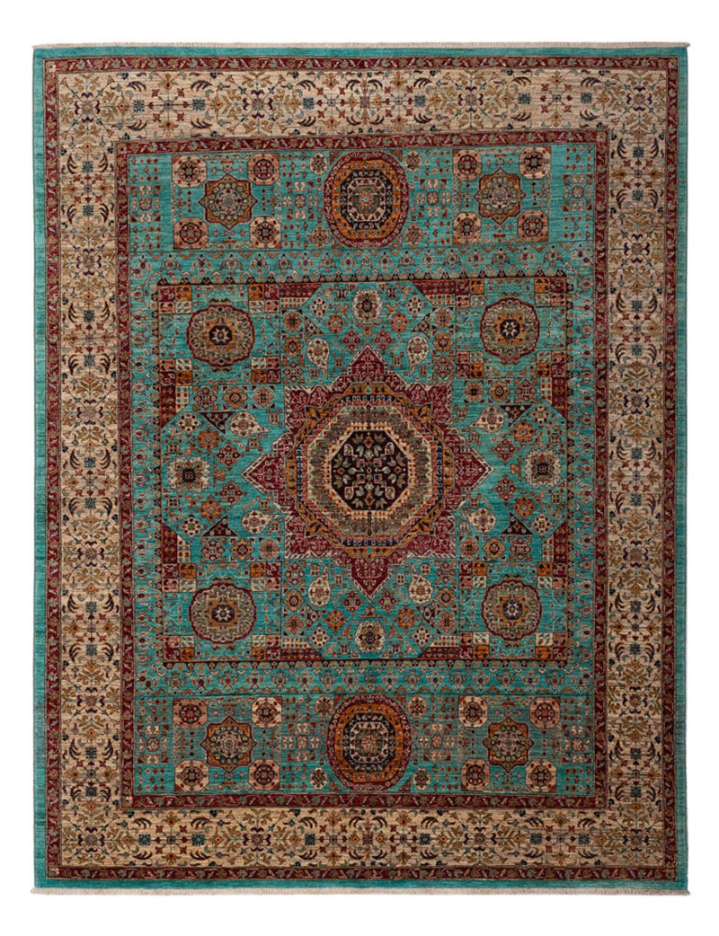 Ariana Teppich 254x313cm - Orientteppich - türkis