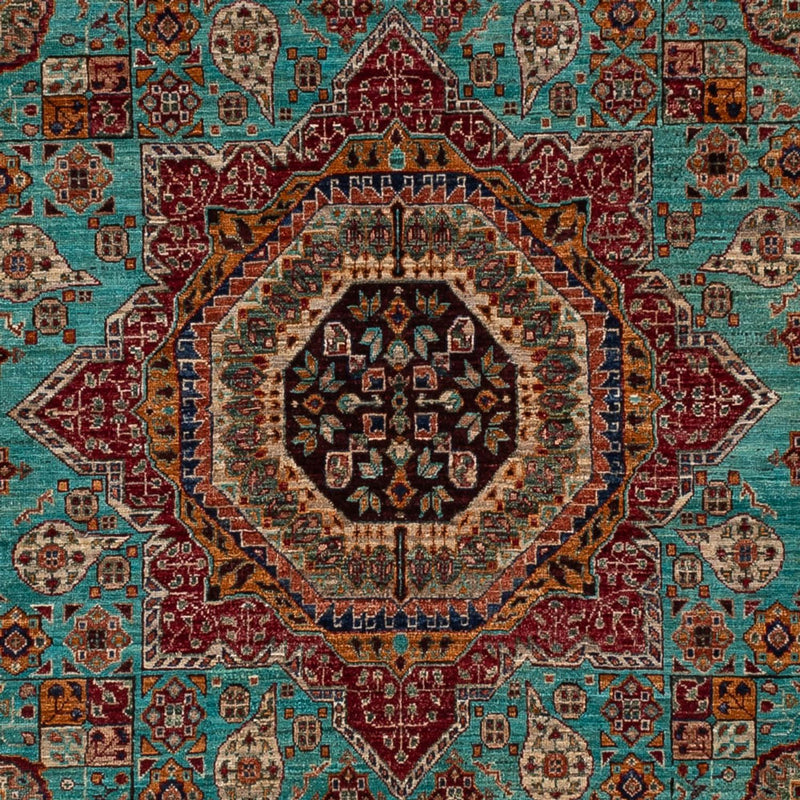 Ariana Teppich 254x313cm - Orientteppich - türkis