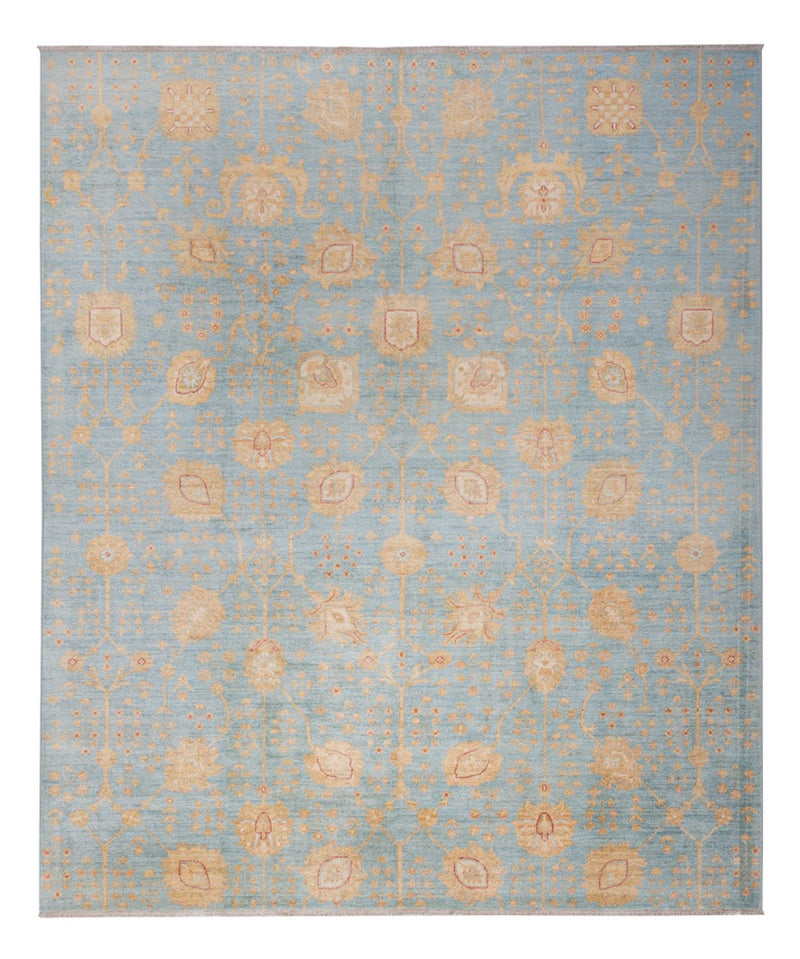 Ziegler Teppich 253x299cm - Orientteppich - hellblau