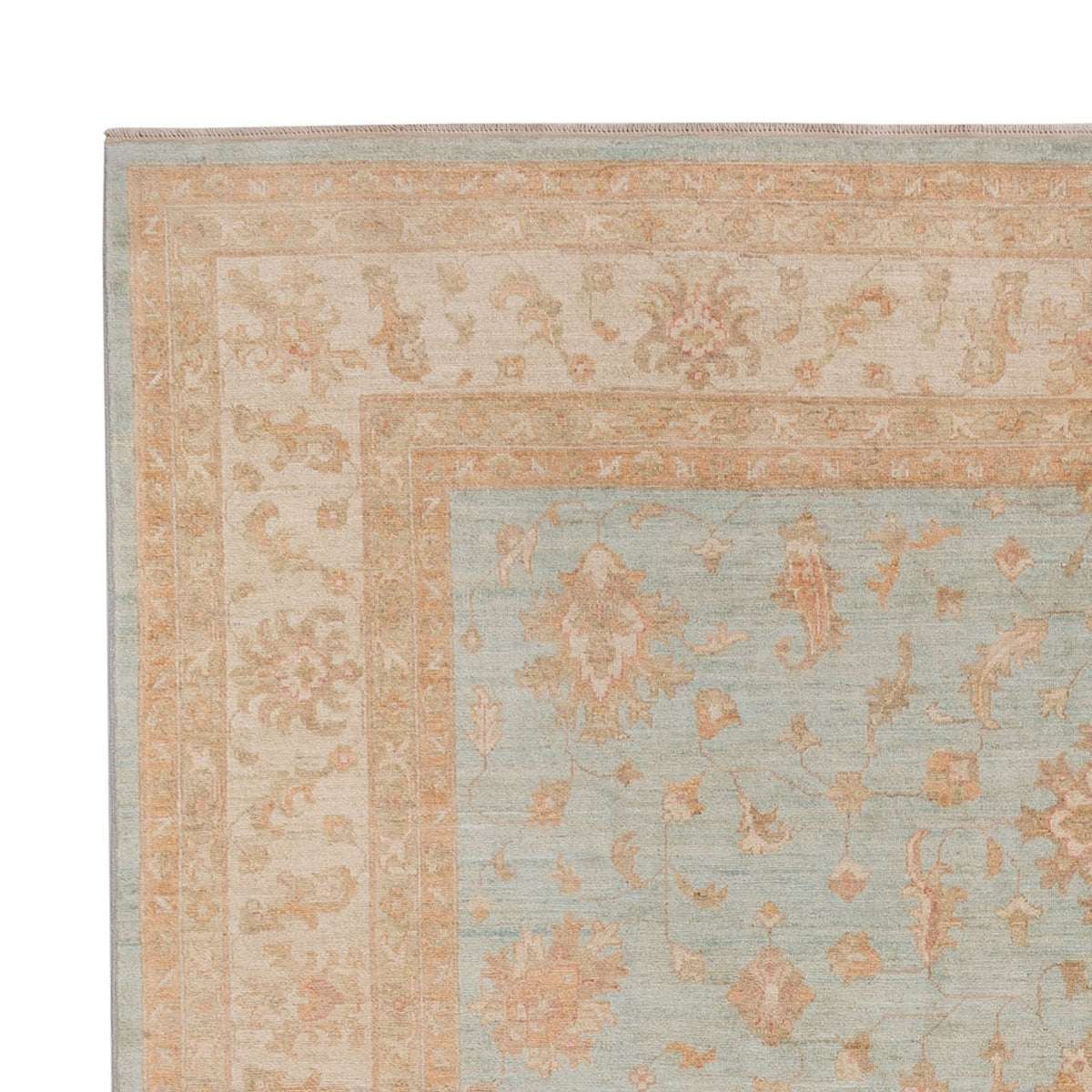 Ziegler Teppich 242x302cm - Orientteppich - hellblau