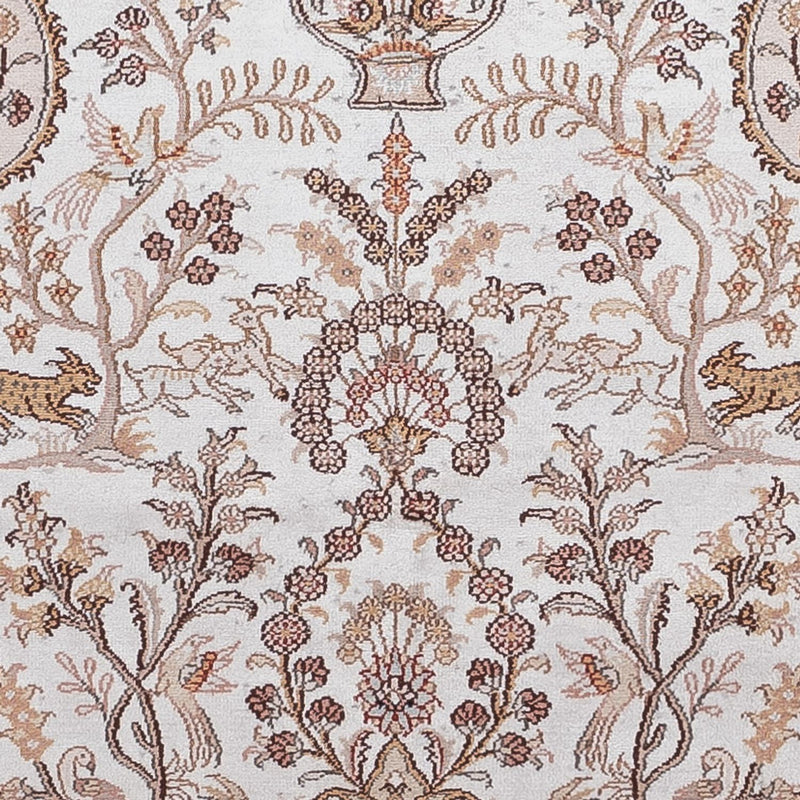 China Seide Teppich 122x183cm - Orientteppich - creme