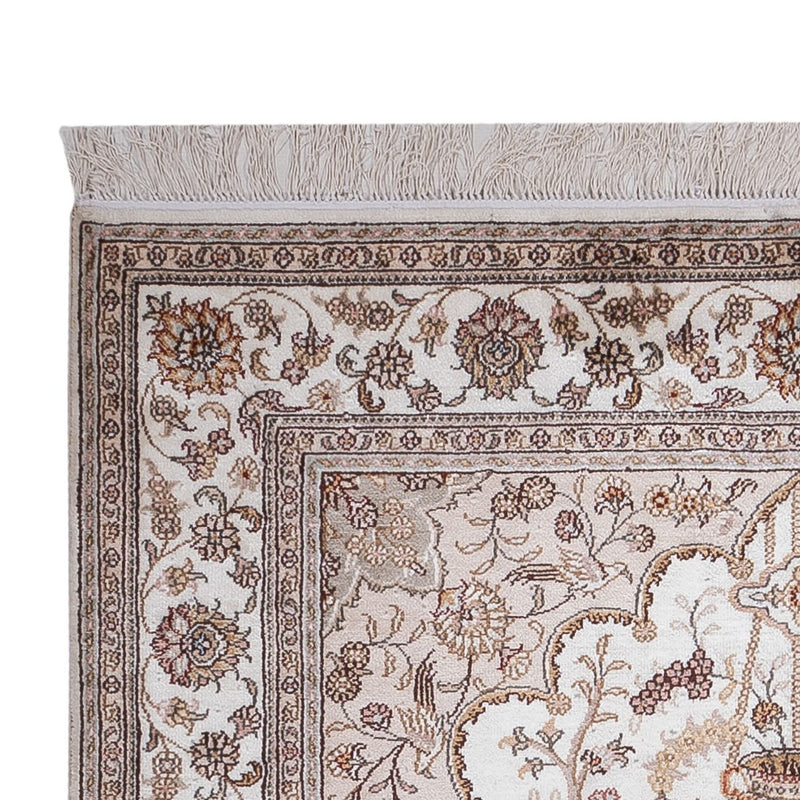 China Seide Teppich 122x183cm - Orientteppich - creme