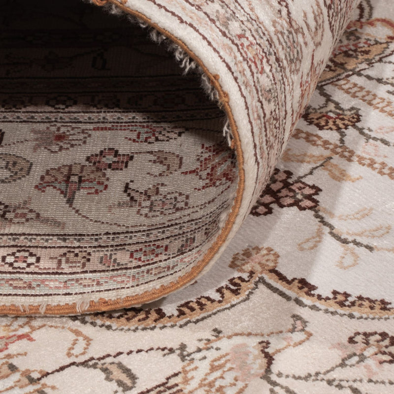 China Seide Teppich 122x183cm - Orientteppich - creme