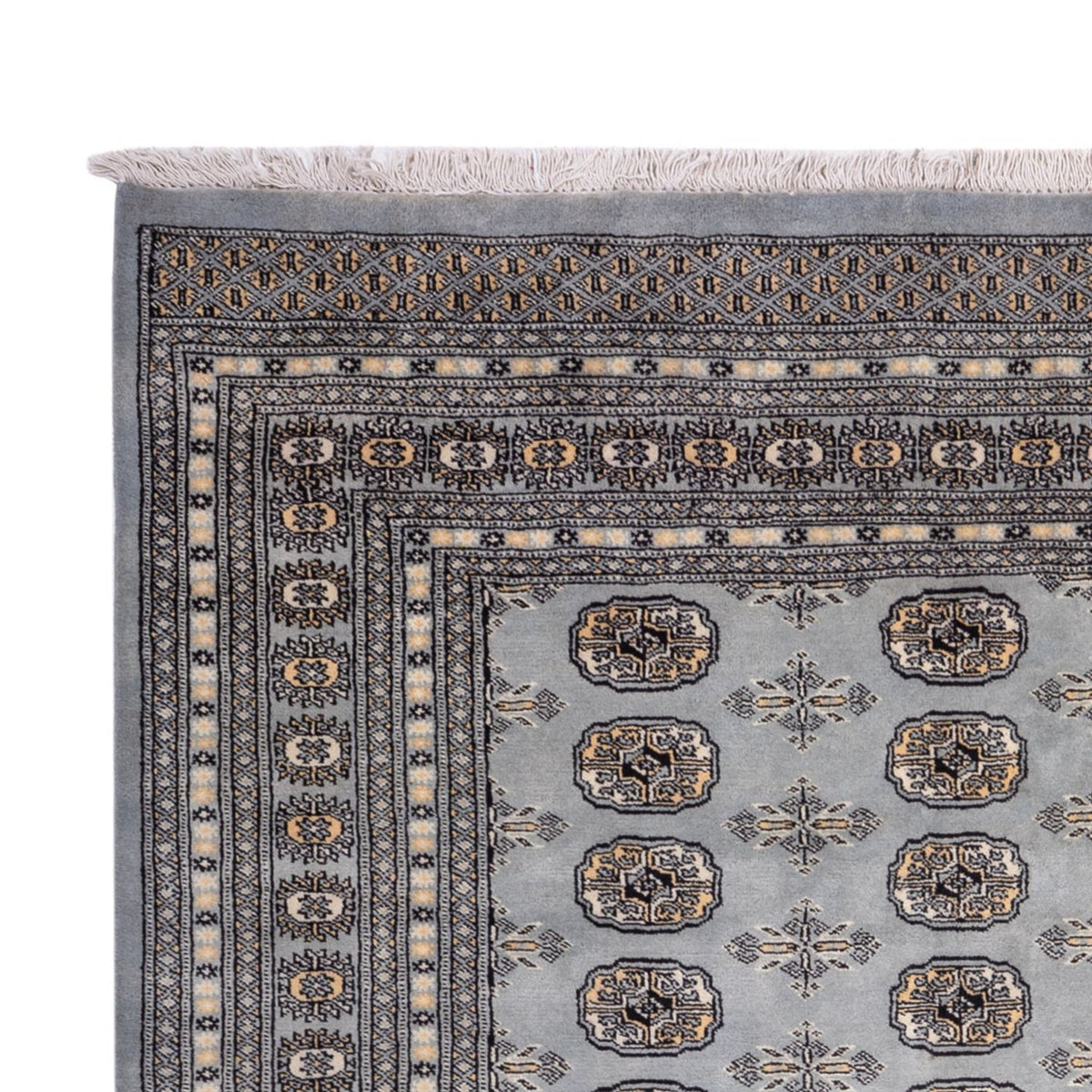 Buchara Teppich 207x310cm - Orientteppich - lichtblau