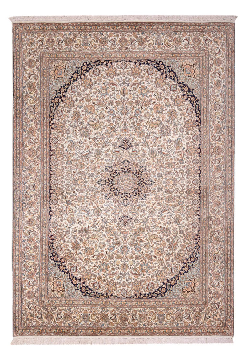 Kaschmir Seide Teppich 213x309cm - Orientteppich - sand