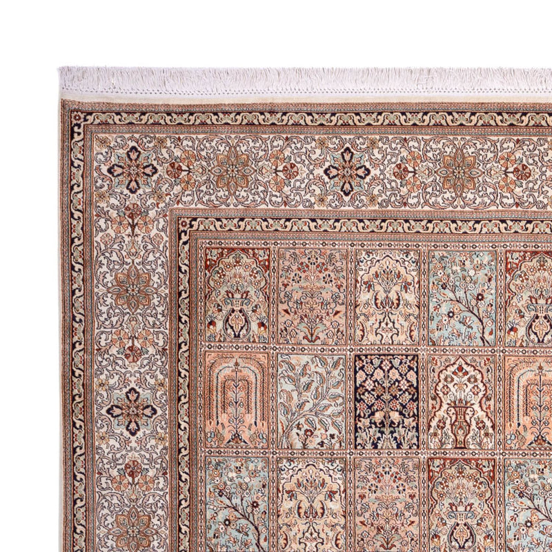 Kaschmir Seide Teppich 246x304cm - Orientteppich - sand