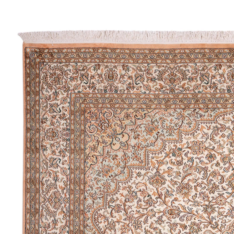 Kaschmir Seide Teppich 205x290cm - Orientteppich - sand