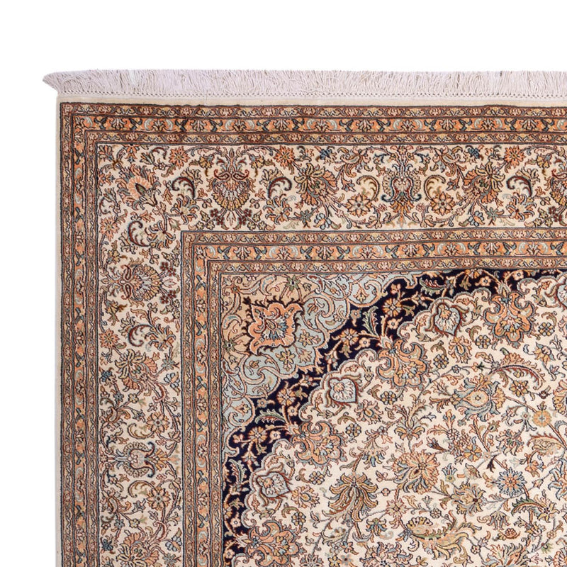 Kaschmir Seide Teppich 217x309cm - Orientteppich - sand