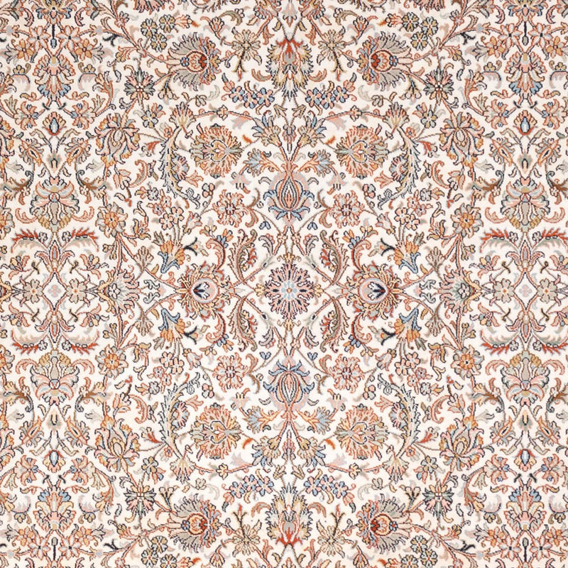 Kaschmir Seide Teppich 216x318cm - Orientteppich - dunkelbeige