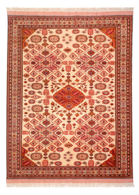 Afghan Seide Teppich 217x288cm - Orientteppich - hellrot – product image