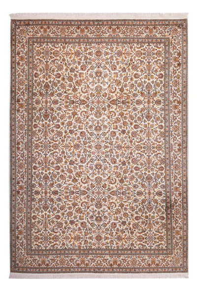 Kaschmir Seide Teppich 213x305cm - Orientteppich - sand