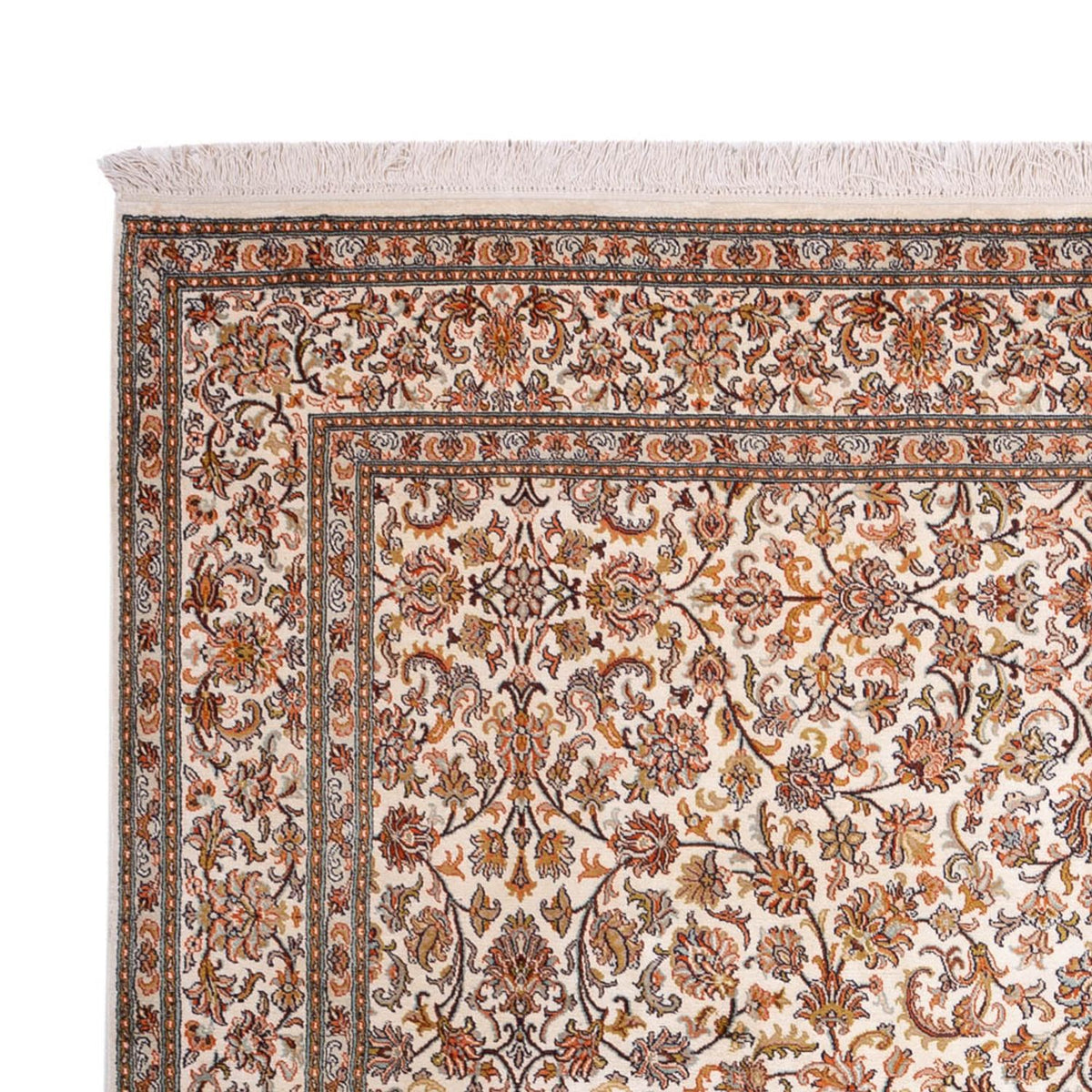 Kaschmir Seide Teppich 213x305cm - Orientteppich - sand