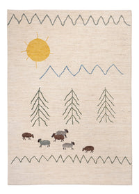 Berber Teppich 172x241cm - Wollteppich - natur – product image