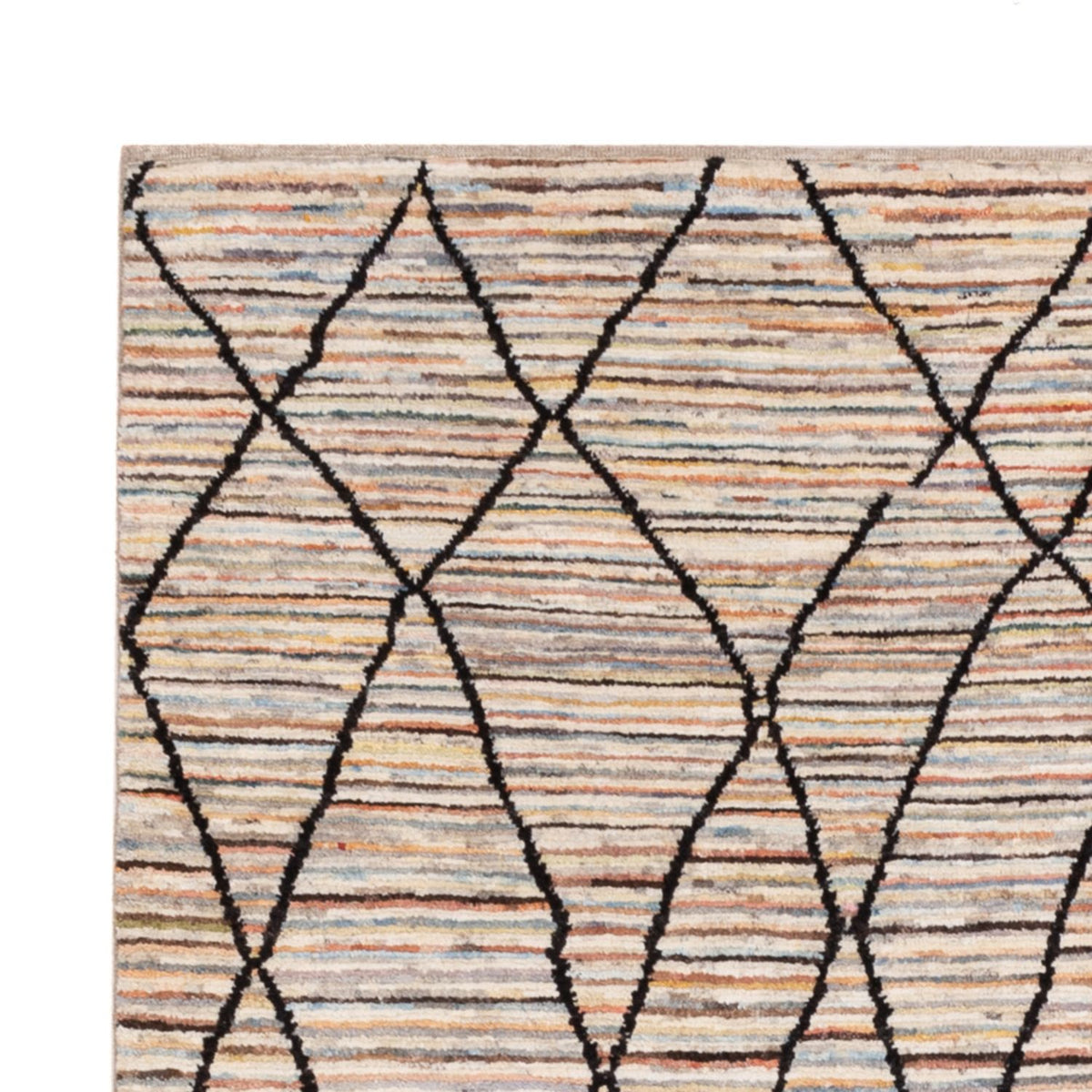 Berber Teppich 151x203cm - Wollteppich - mehrfarbig