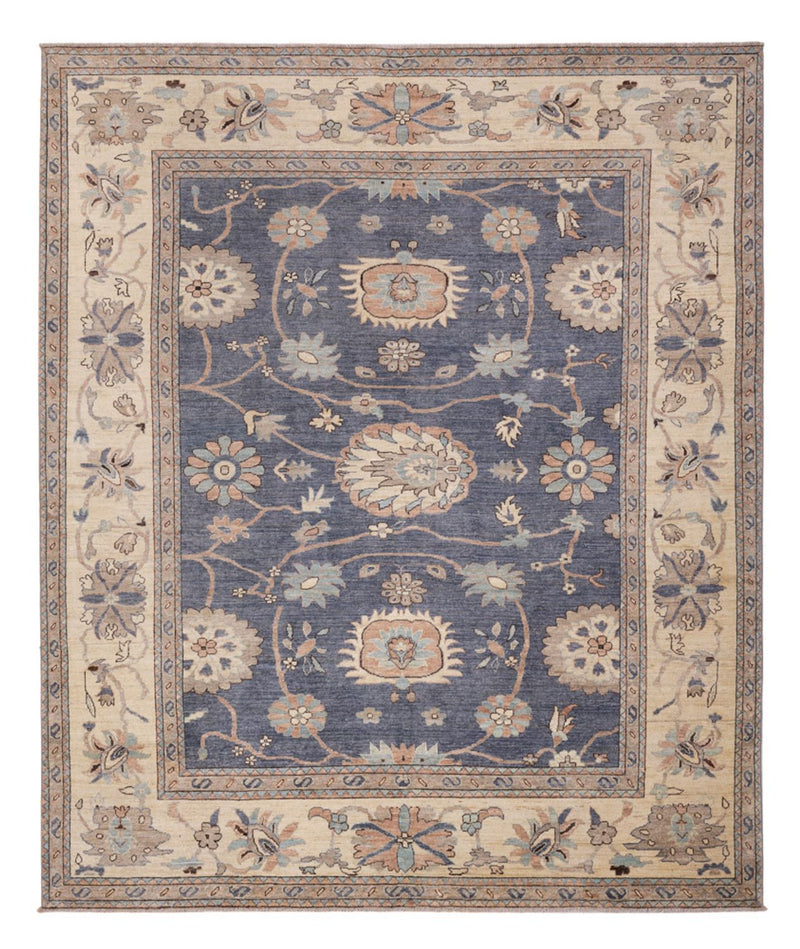 Usak Teppich 249x298cm - Orientteppich - seeblau