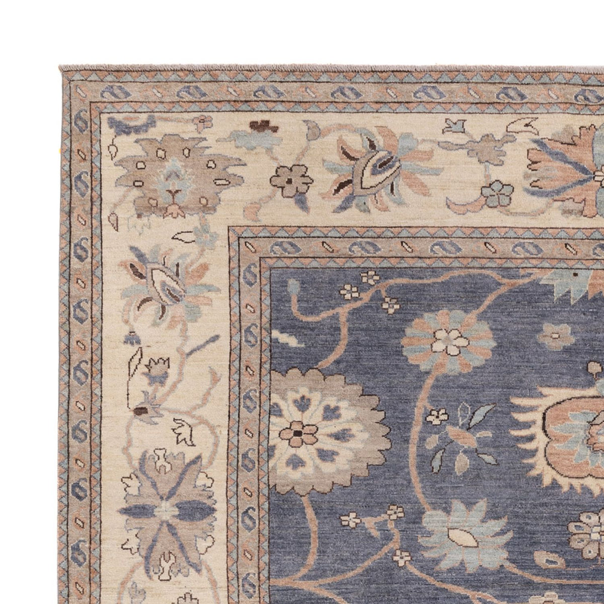 Usak Teppich 249x298cm - Orientteppich - seeblau