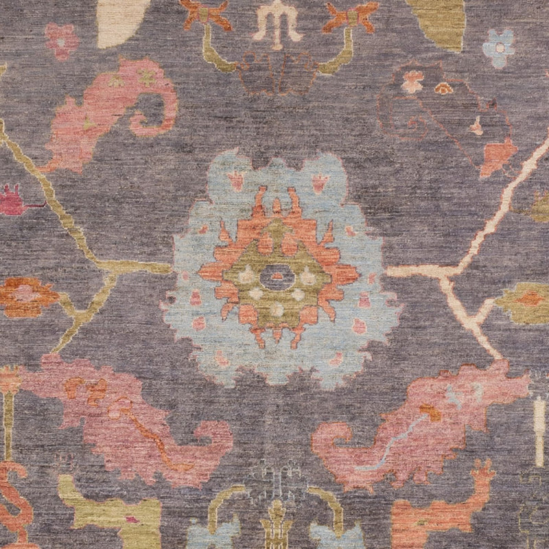 Usak Teppich 242x352cm - Orientteppich - dunkelblau