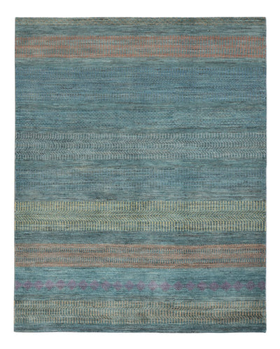 Designer Teppich 154x195cm - dunkelgrün