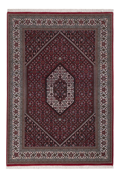 Indo Bidjar Teppich 142x201cm - Orientteppich - dunkelbraun