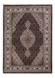 Indo Täbriz Teppich 141x196cm - Orientteppich - dunkelgrau