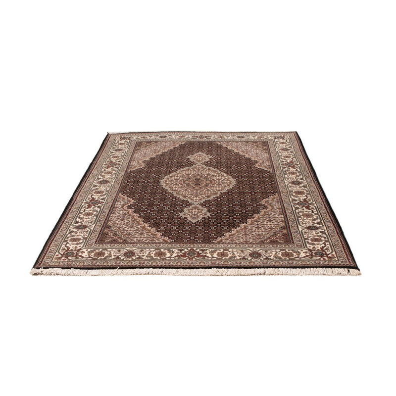 Indo Täbriz Teppich 141x196cm - Orientteppich - dunkelgrau