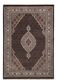 Indo Täbriz Teppich 142x204cm - Orientteppich - dunkelgrau – product image