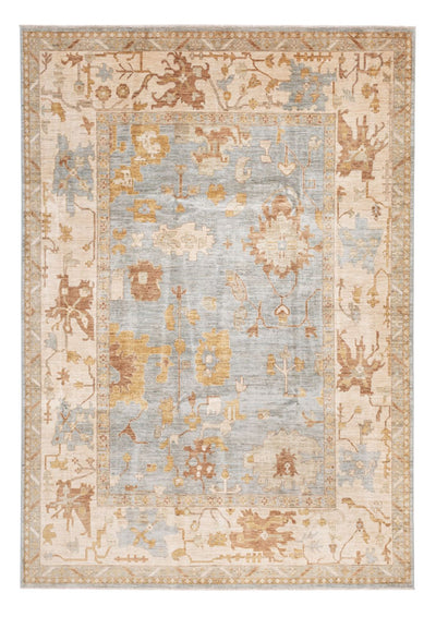 Usak Teppich 246x348cm - Orientteppich - hellblau