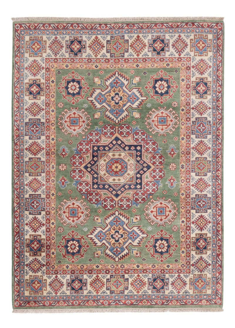 Kazak Teppich 150x202cm - Orientteppich - grün