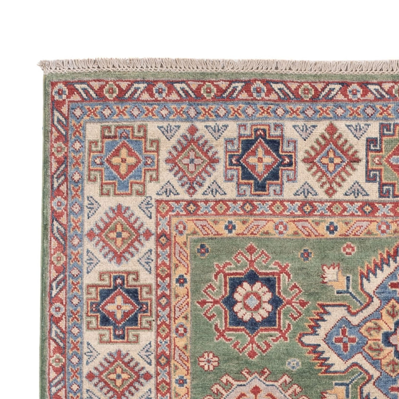 Kazak Teppich 150x202cm - Orientteppich - grün