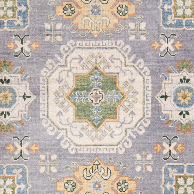 Kazak Teppich 203x299cm - Orientteppich - seeblau